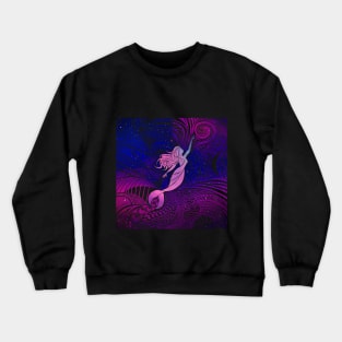 Cool Abstract Mermaid Pattern design Crewneck Sweatshirt